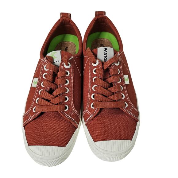 Cariuma Shoes - Cariuma Pantone Picante Rust Sneakers Low Top Lace Up Mens 8.5 Womens 10